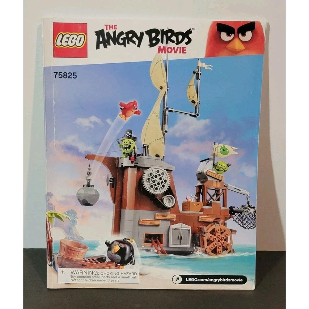 LEGO The Angry Birds Movie Piggy Pirate Ship Set #75825 *Manual‎ Only*